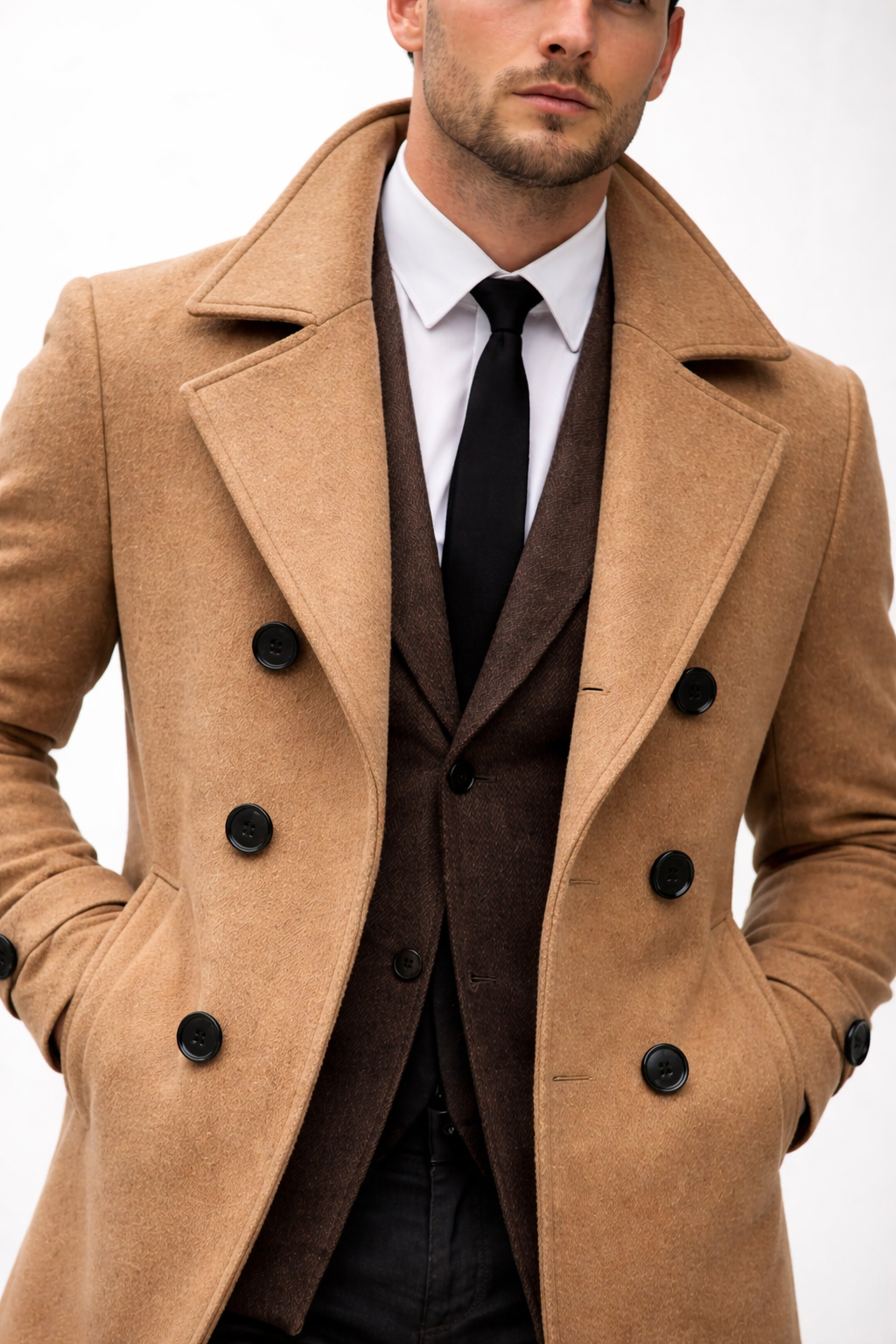 Ashford Double-Breasted Overcoat