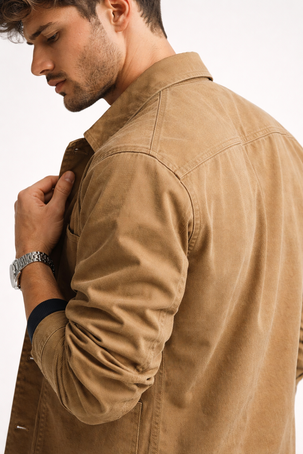 The HarborLine Chambray Overshirt