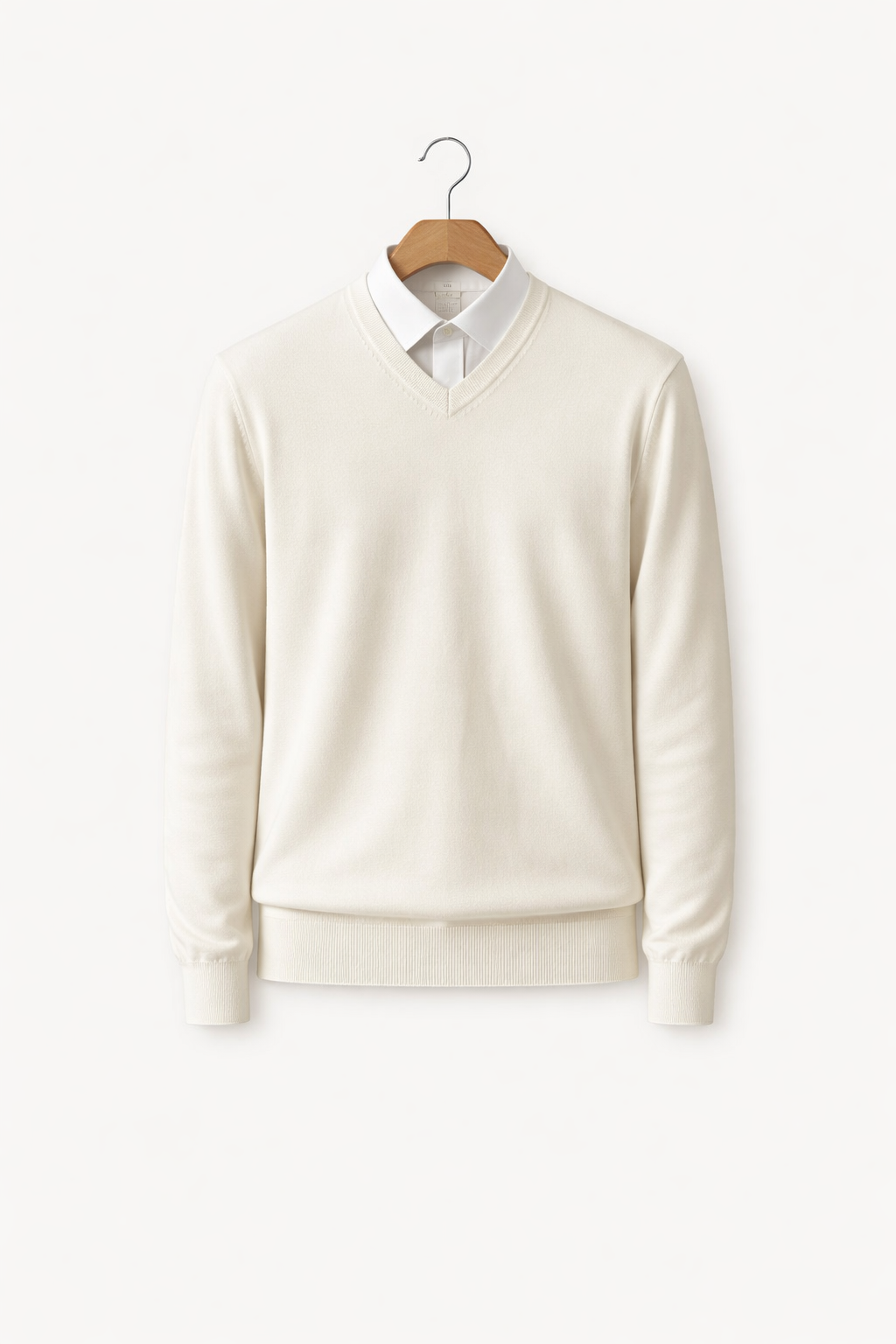 Men’s V-Neck Fine Knit Shirt