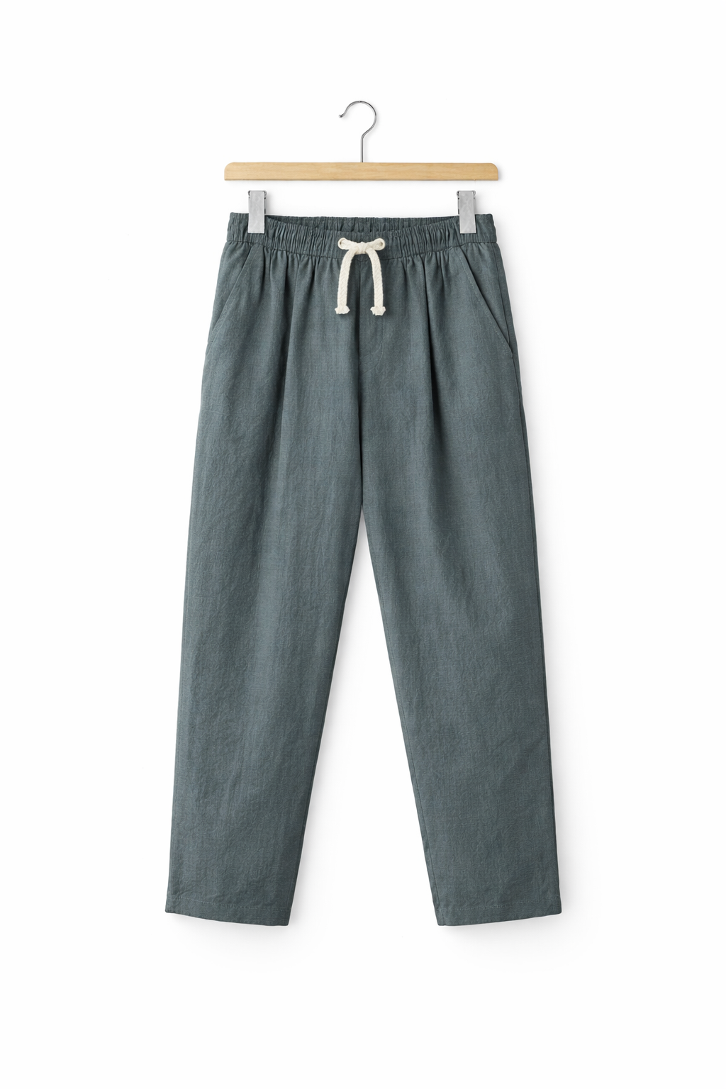 Men’s Home Lounge Pants with Drawstring Waist and Straight Leg