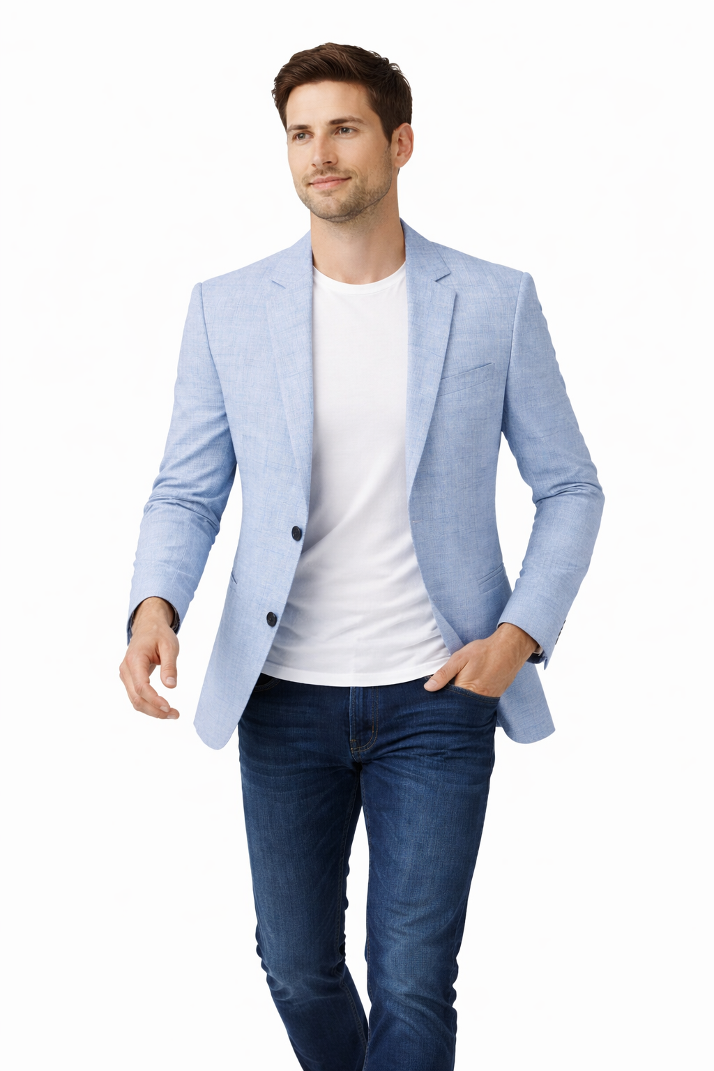 Men’s Woven Blazer Jacket