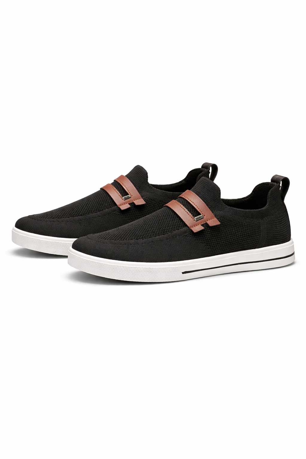 KnitFlex Strap Slip-On Sneakers