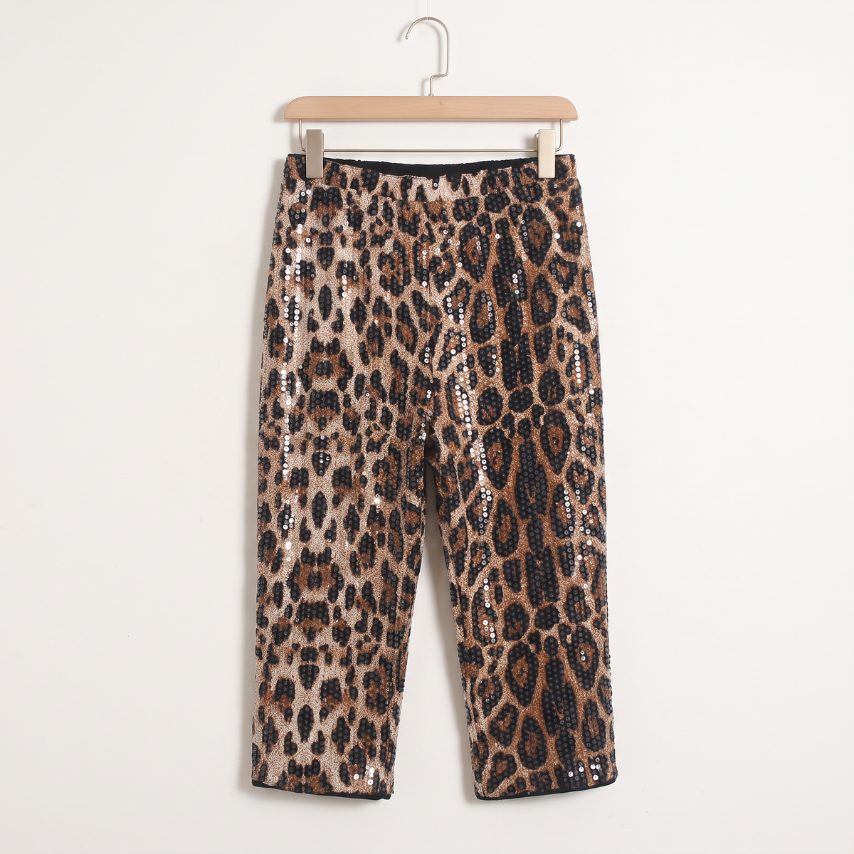 Karessa Luipaard Capri Broek met Pailletten