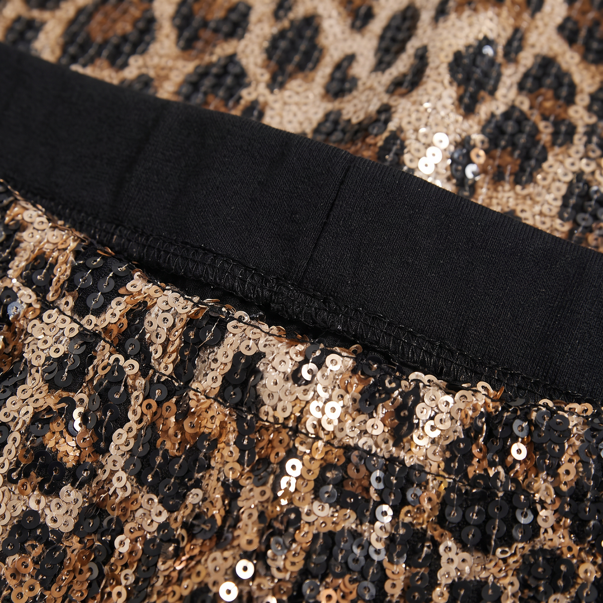 Karessa Luipaard Capri Broek met Pailletten