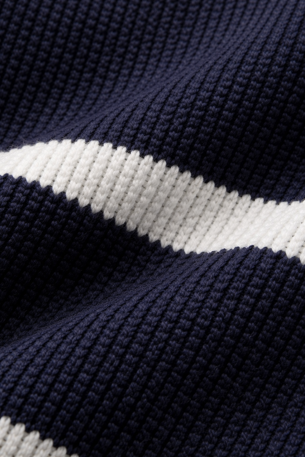 Men’s Striped Half Zip Knit Sweater