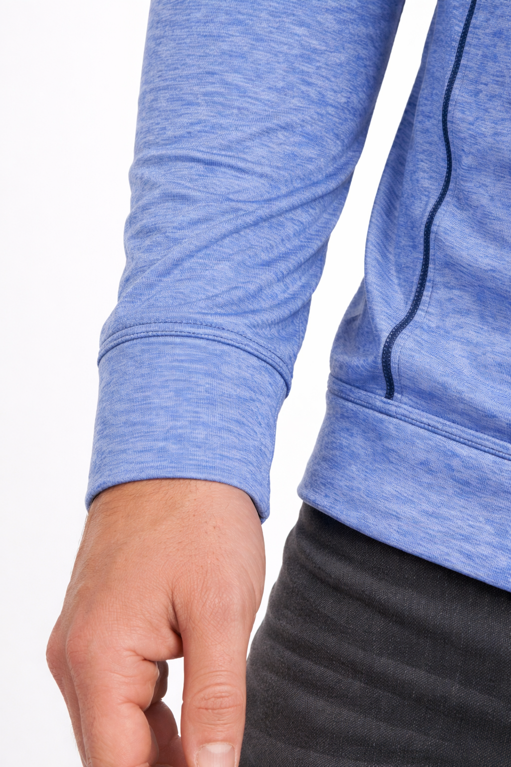 Zip Sport T Shirt Long Sleeve