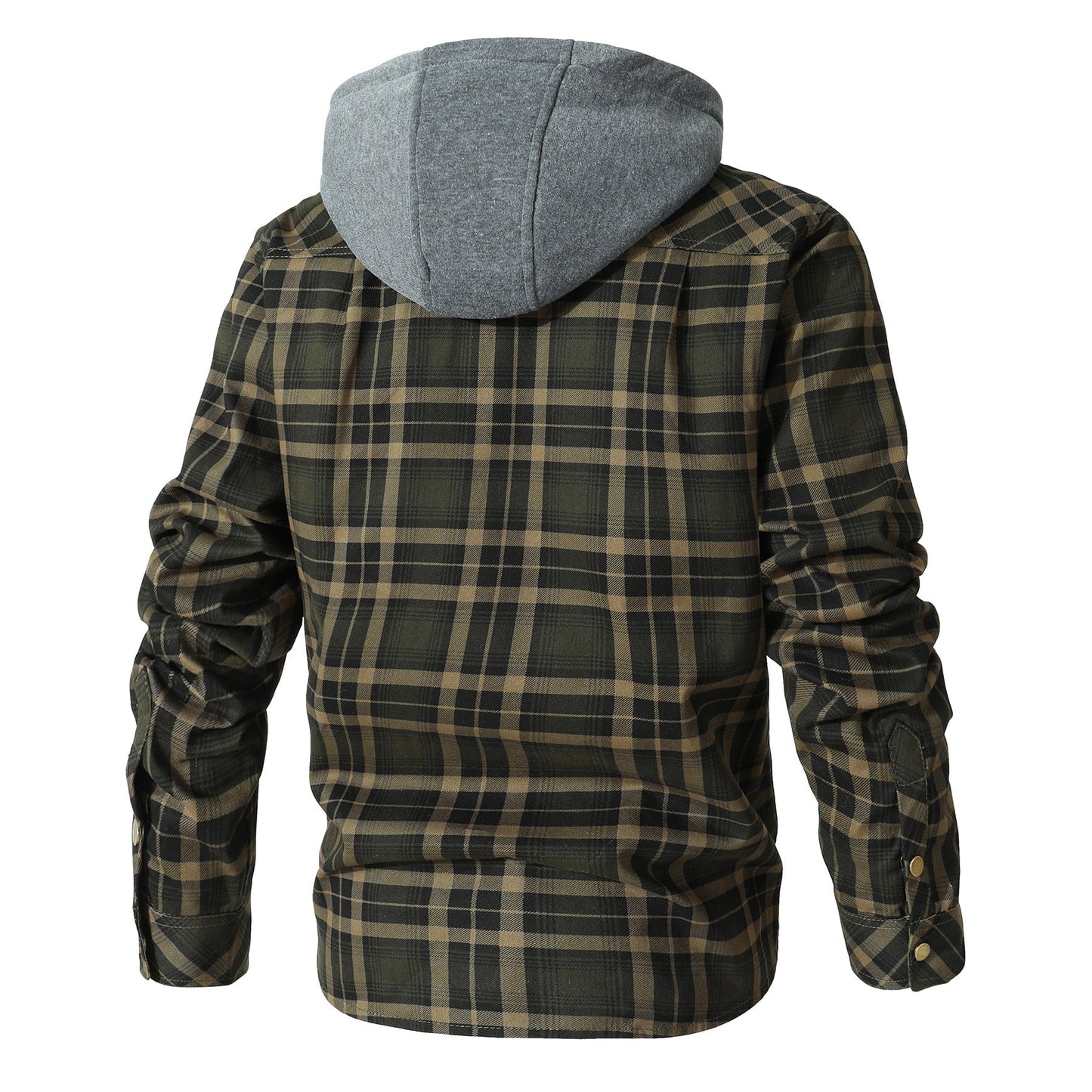 Hooded Plaid Field Jacket