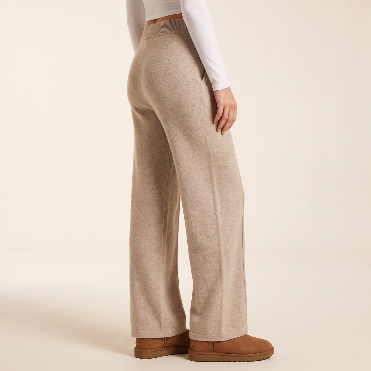 Loravia wijde wollen broek