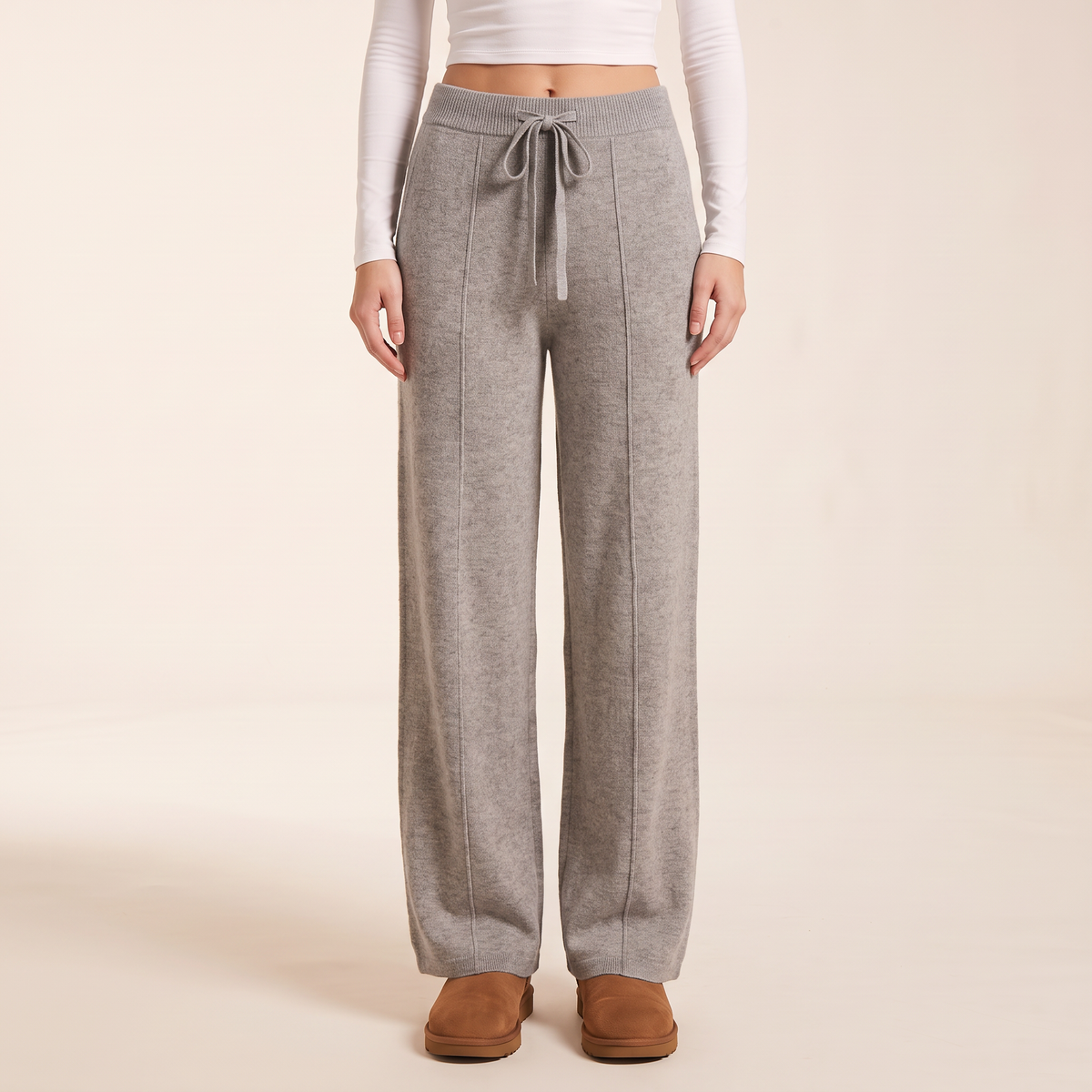 Loravia wijde wollen broek