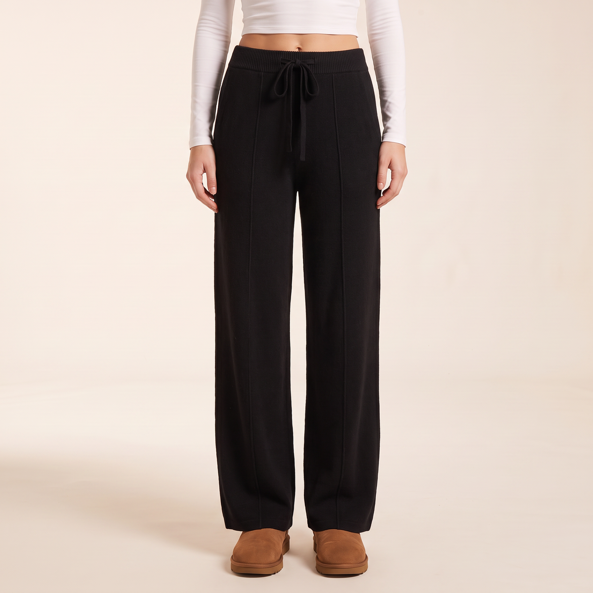 Loravia wijde wollen broek