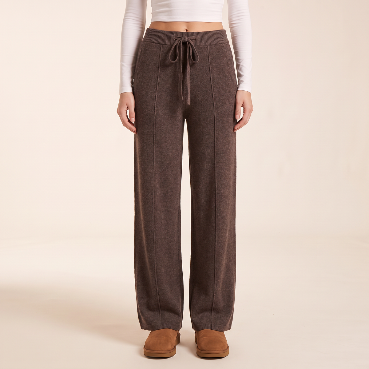 Loravia wijde wollen broek