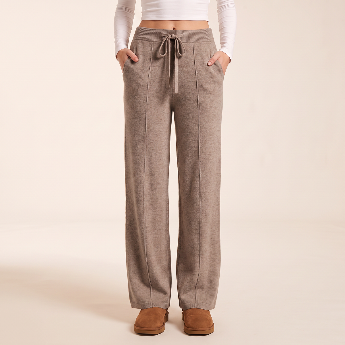 Loravia wijde wollen broek