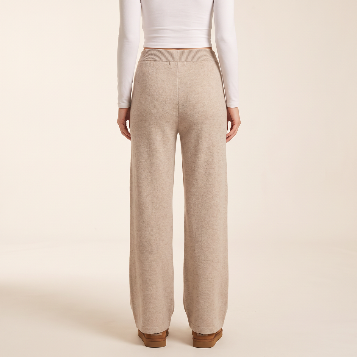 Loravia wijde wollen broek