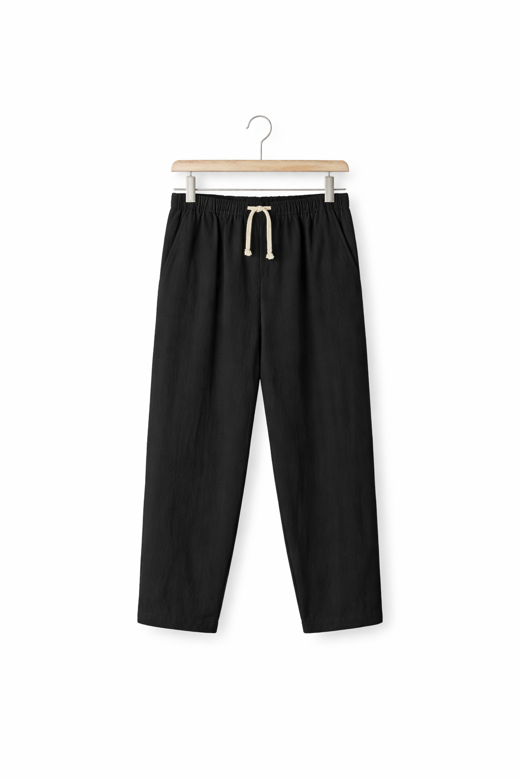 Men’s Home Lounge Pants with Drawstring Waist and Straight Leg