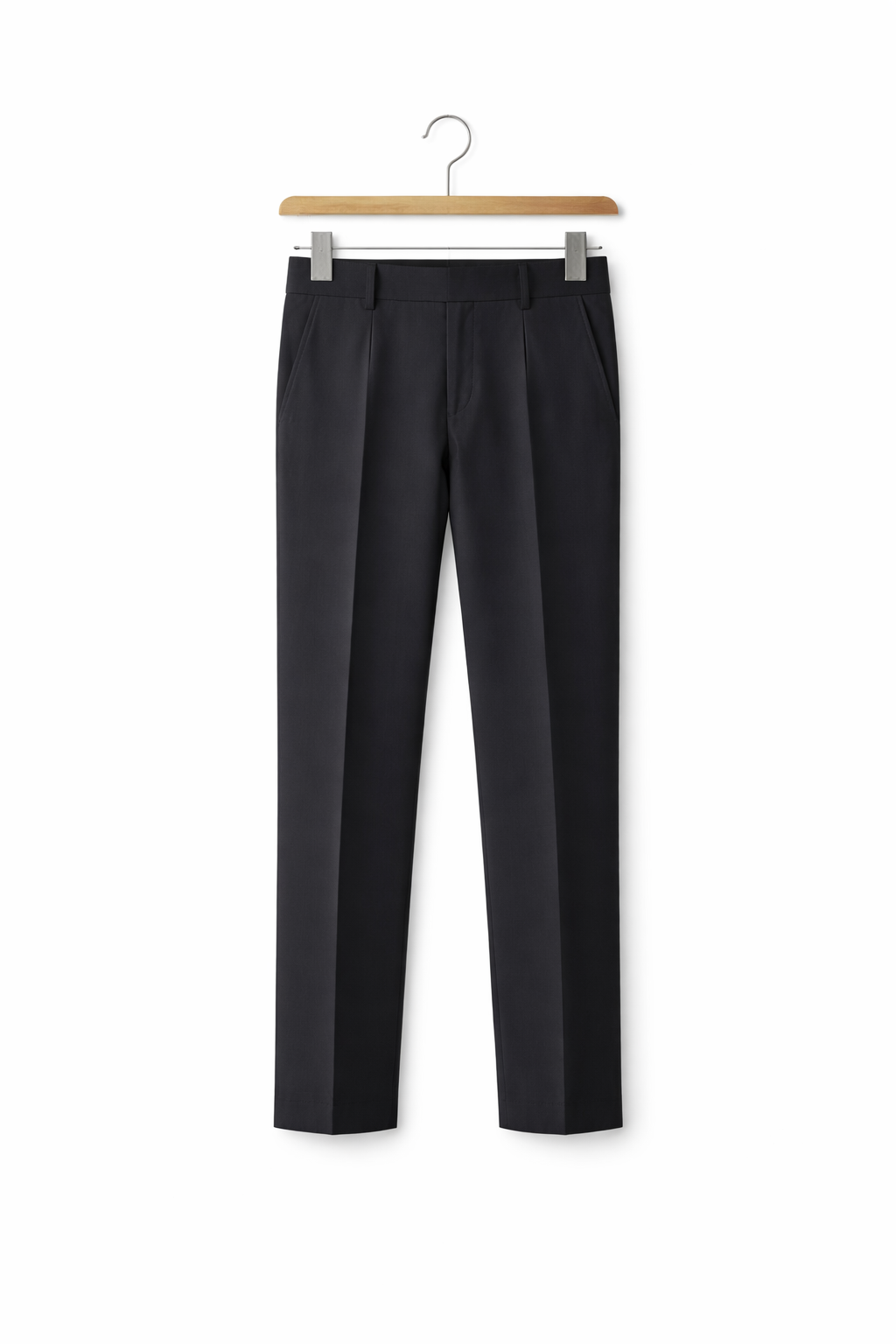 Straight Fit Stretch Tailored Dress Trousers
