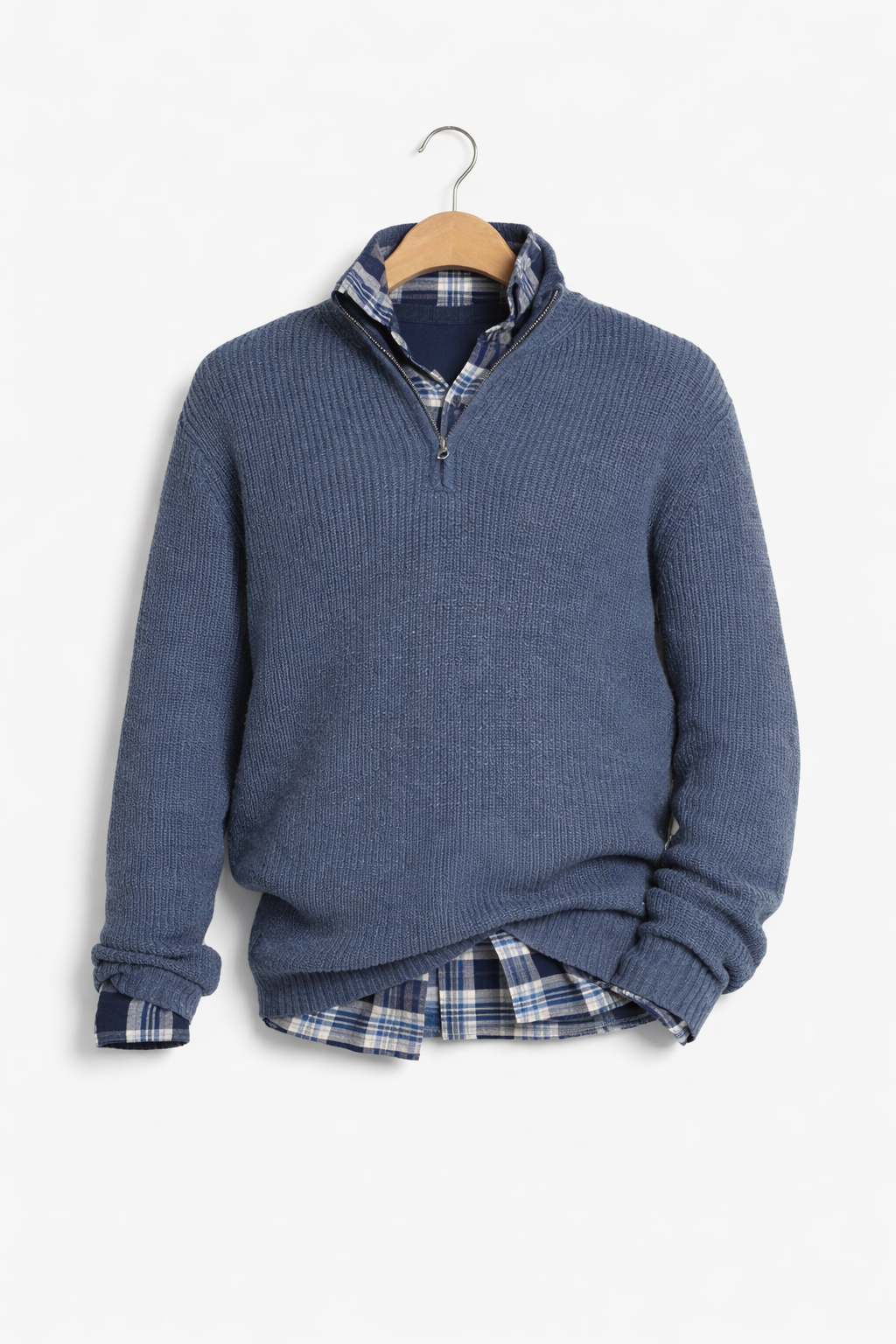 Men’s Everyday Textured Quarter Zip Knit Shirt