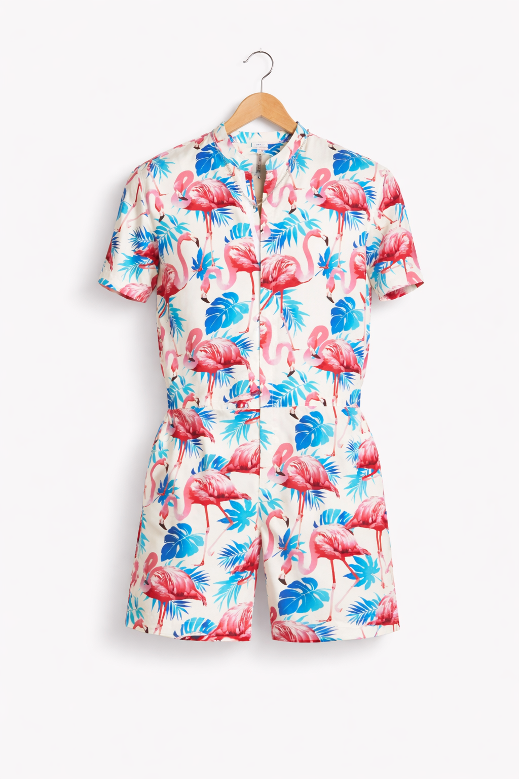 Tropical Floral Short Sleeve Men’s Romper