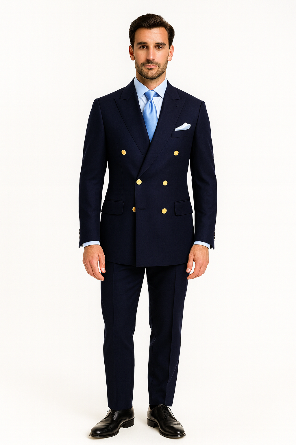 Men’s Navy Formal Suit With Jacket And Trousers
