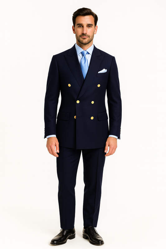 Men’s Navy Formal Suit With Jacket And Trousers