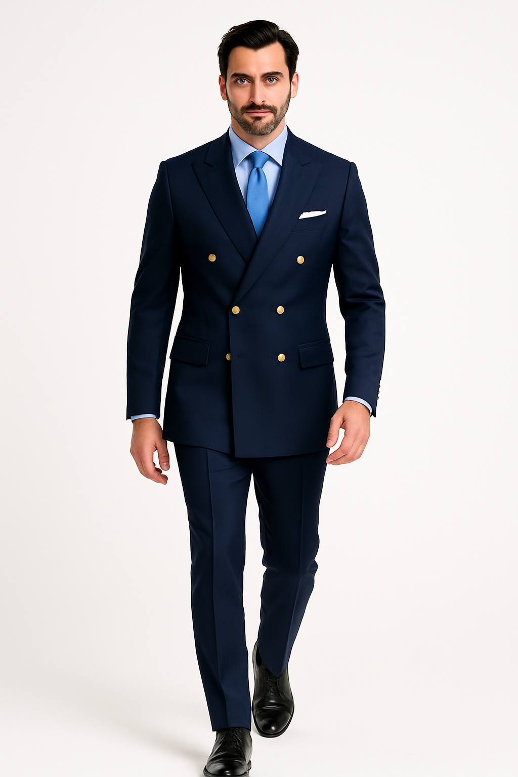 Men’s Navy Formal Suit With Jacket And Trousers