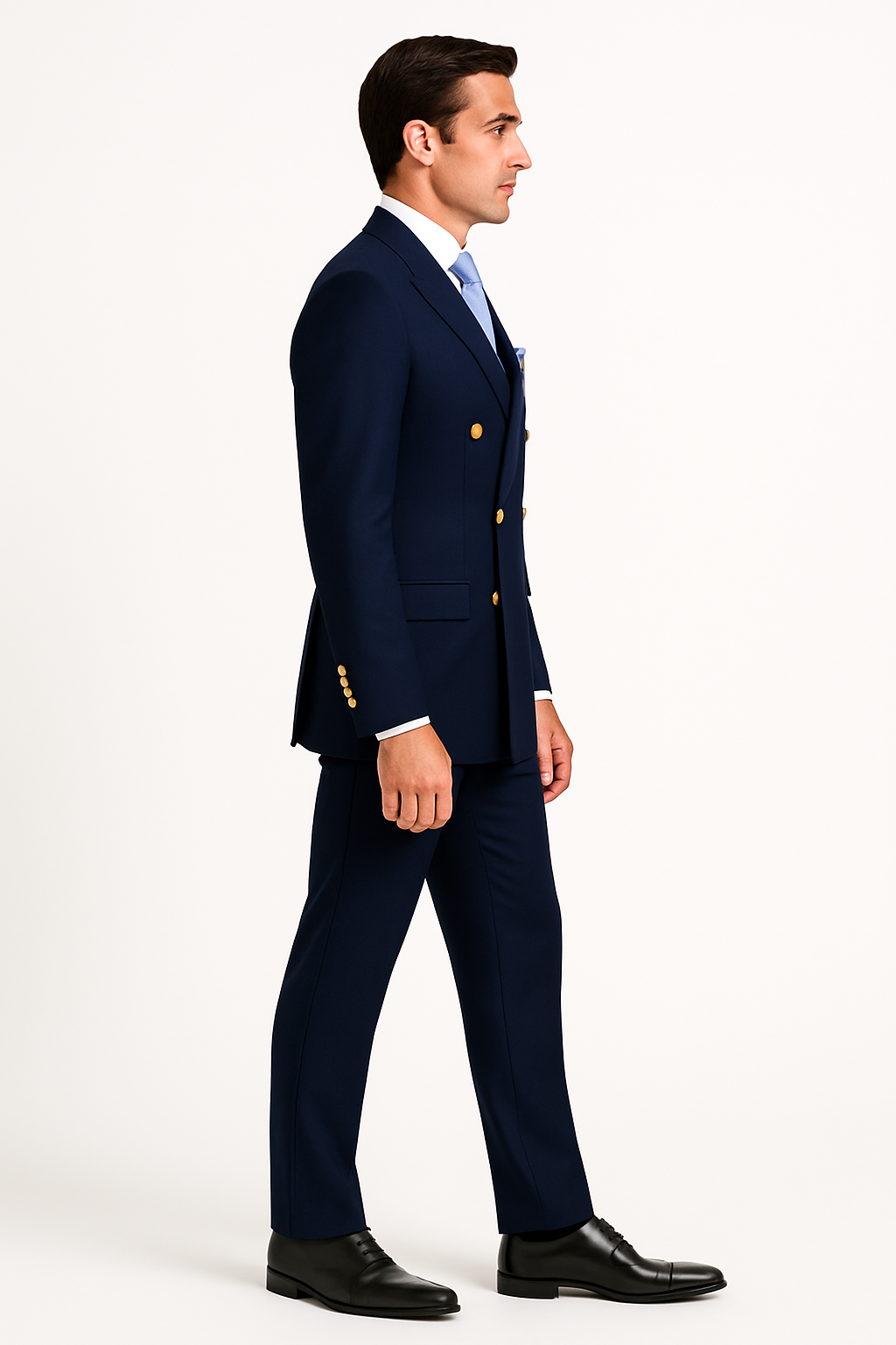 Men’s Navy Formal Suit With Jacket And Trousers