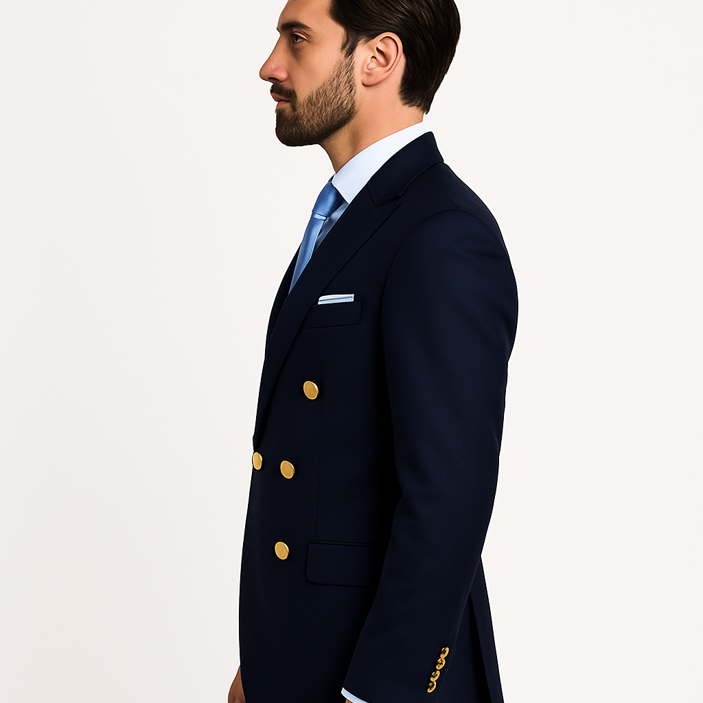 Men’s Navy Formal Suit With Jacket And Trousers