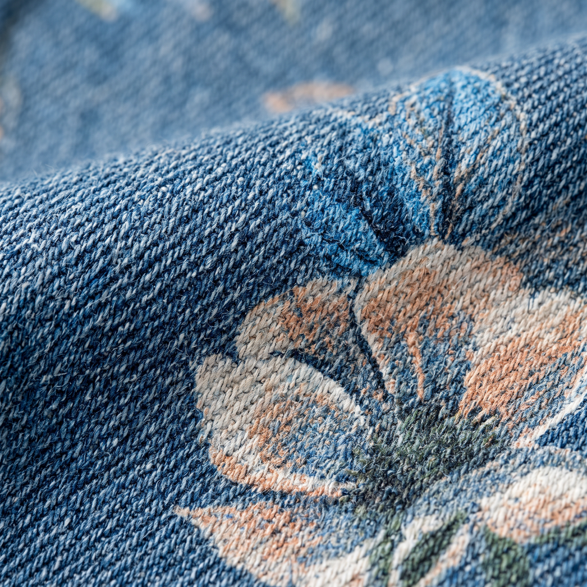 Nimara Jeans met Bloemenprint en Wijde Pijpen