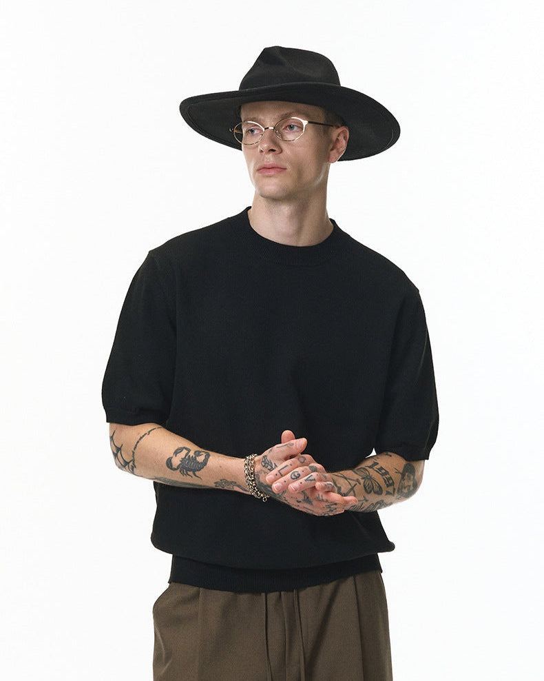 Short Sleeve Knit Top