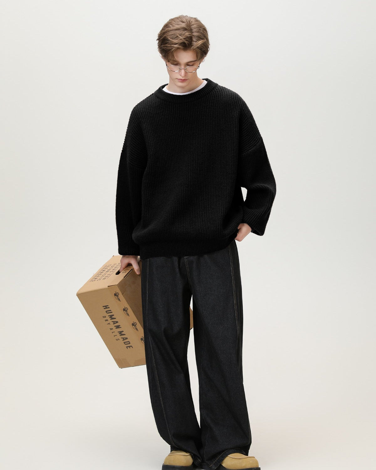 Ribbed Knit Crew