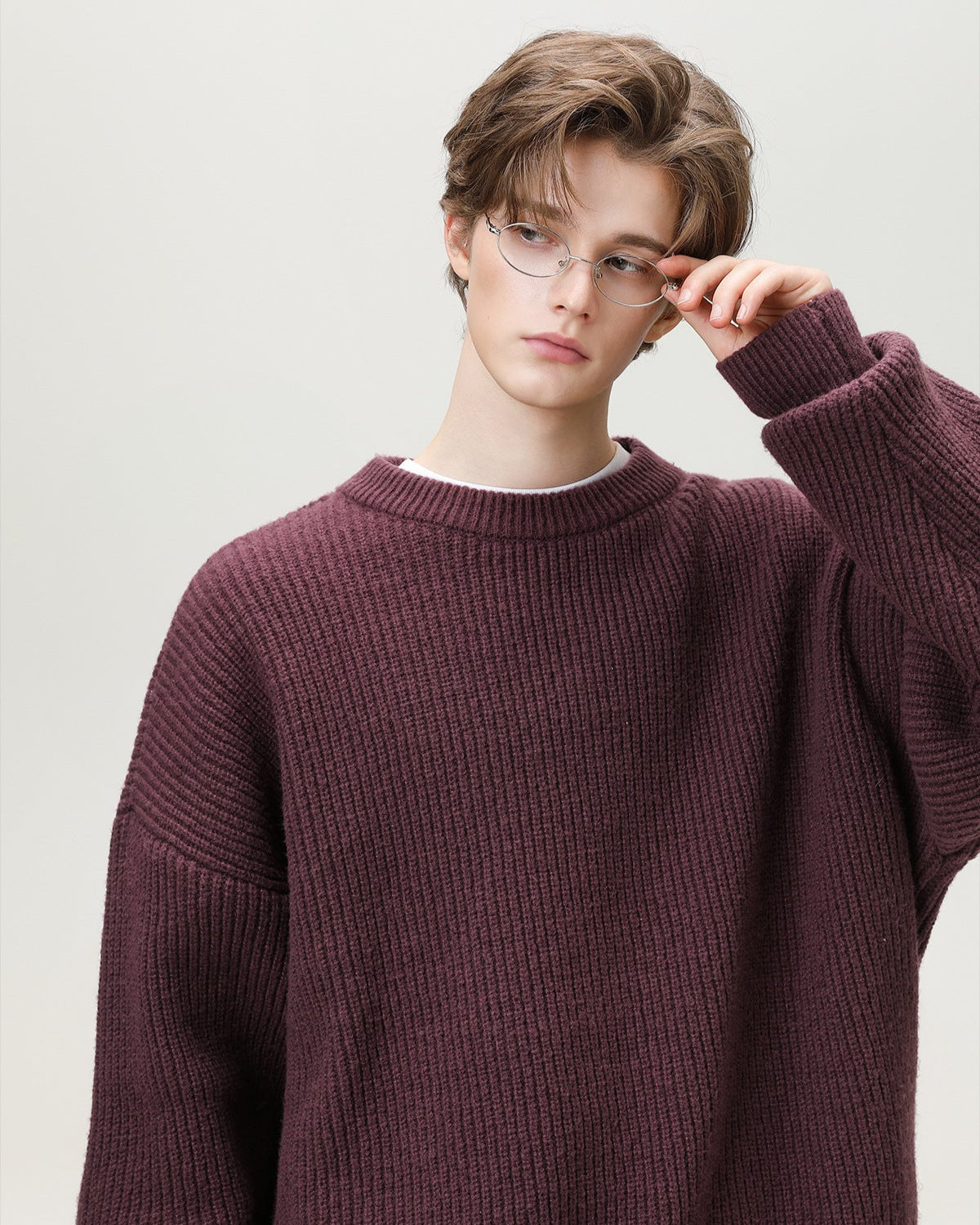 Ribbed Knit Crew