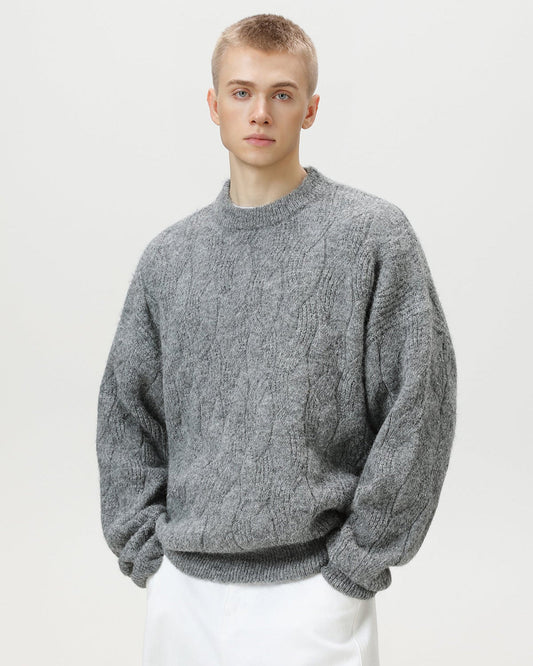 Textured Knit Crew