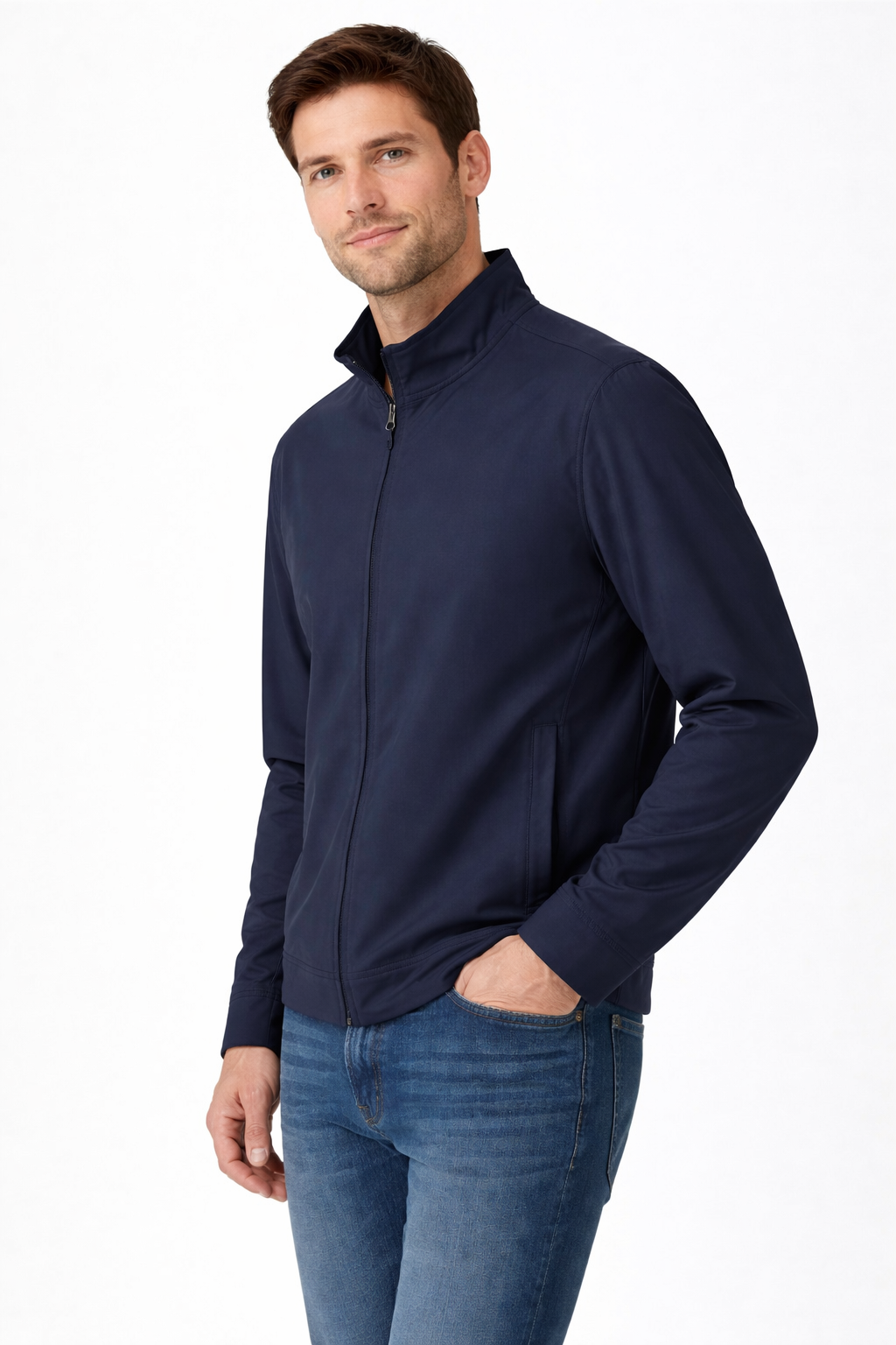 Men’s Zip-Front Athletic Training Jacket