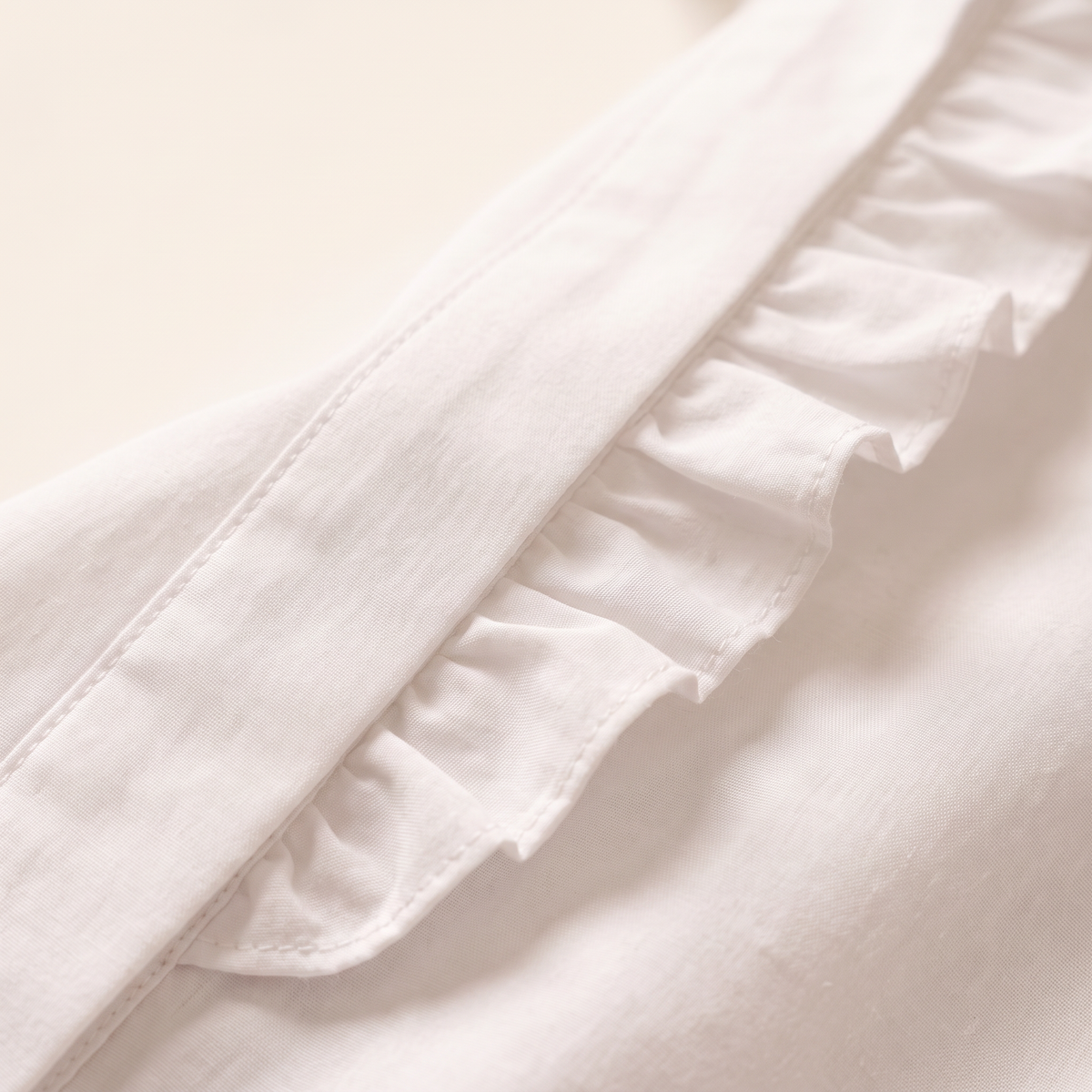 Orlisse katoenen blouse met rucheskraag