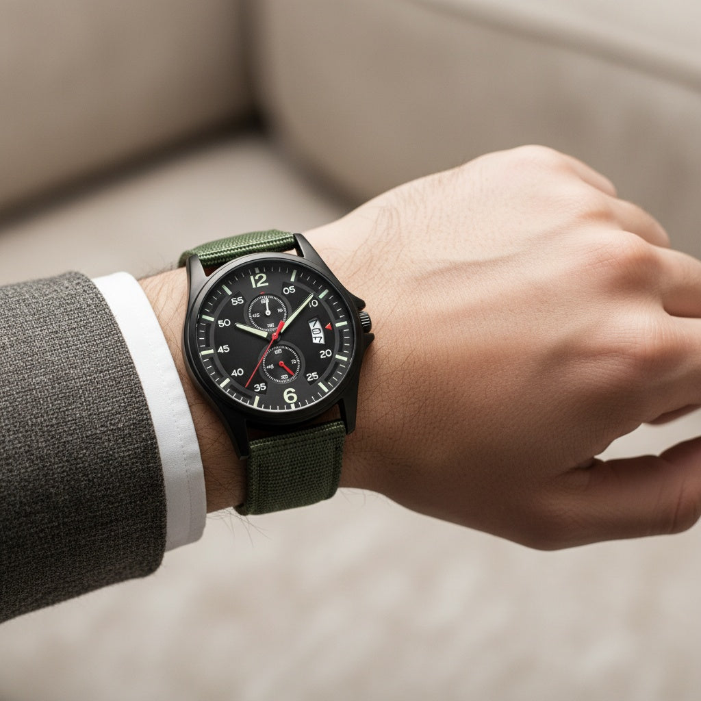 Men’s Tactical Multi-Dial Watch