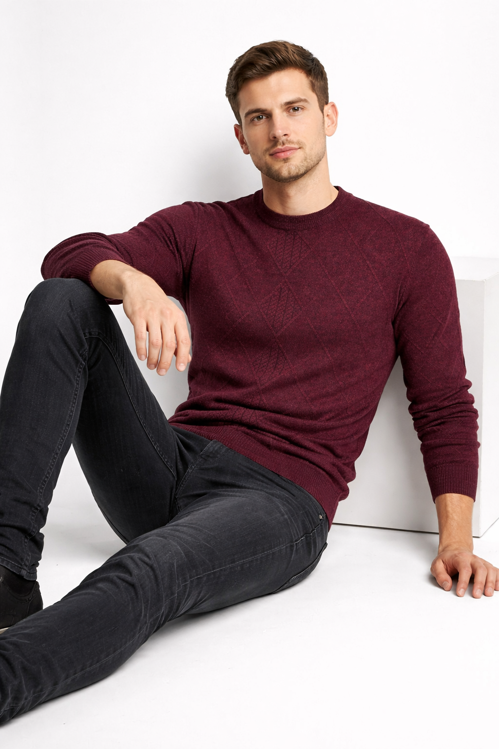 Northvale Diamond Knit Pullover