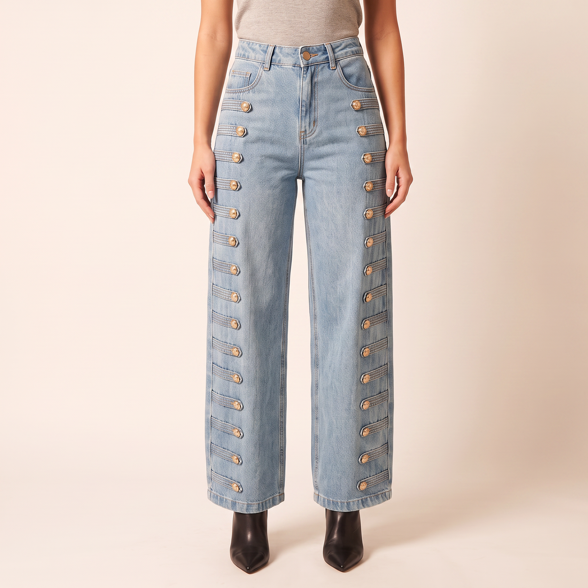 Arden gewassen jeans met rechte pijpen