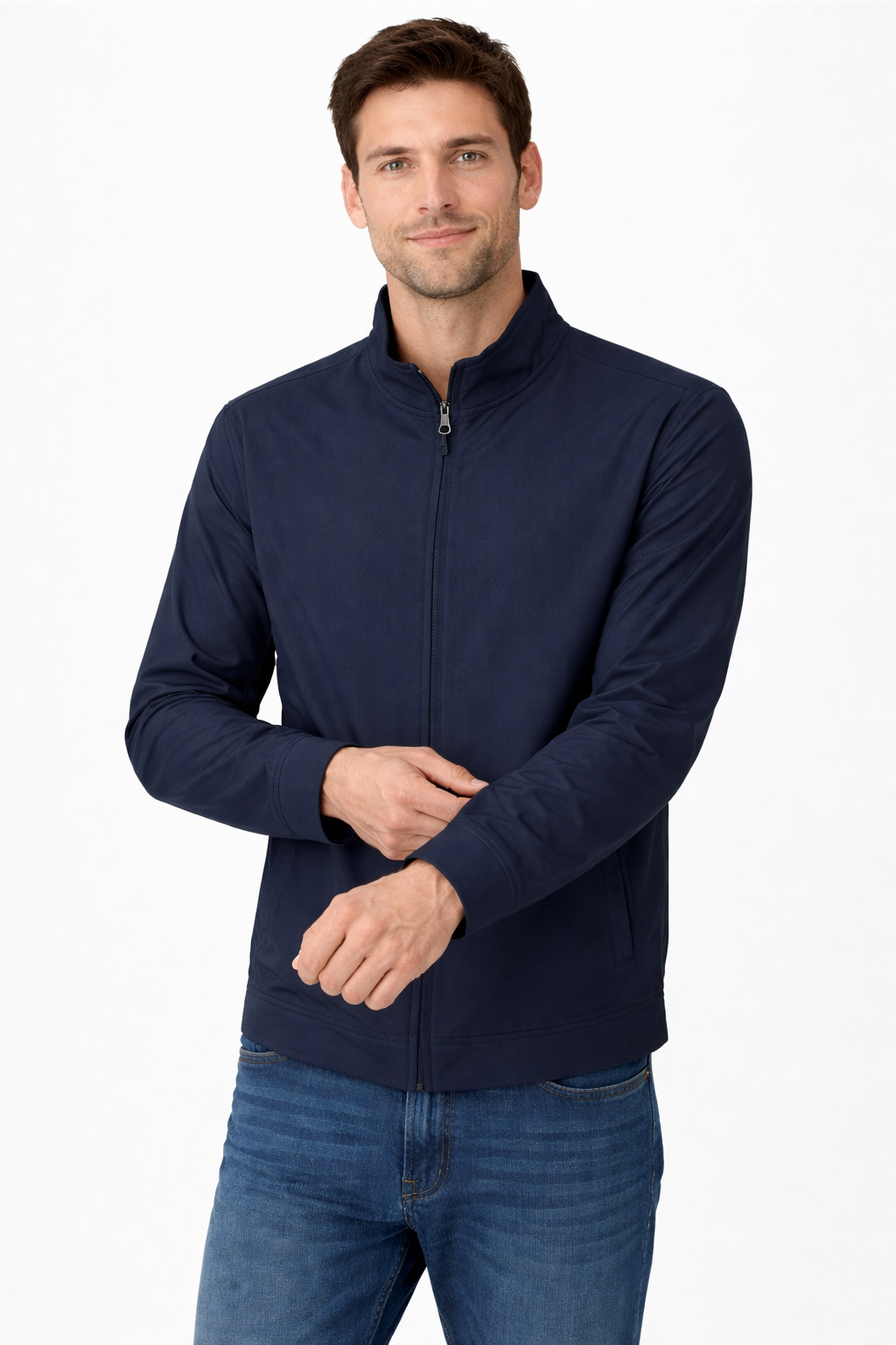 Men’s Zip-Front Athletic Training Jacket