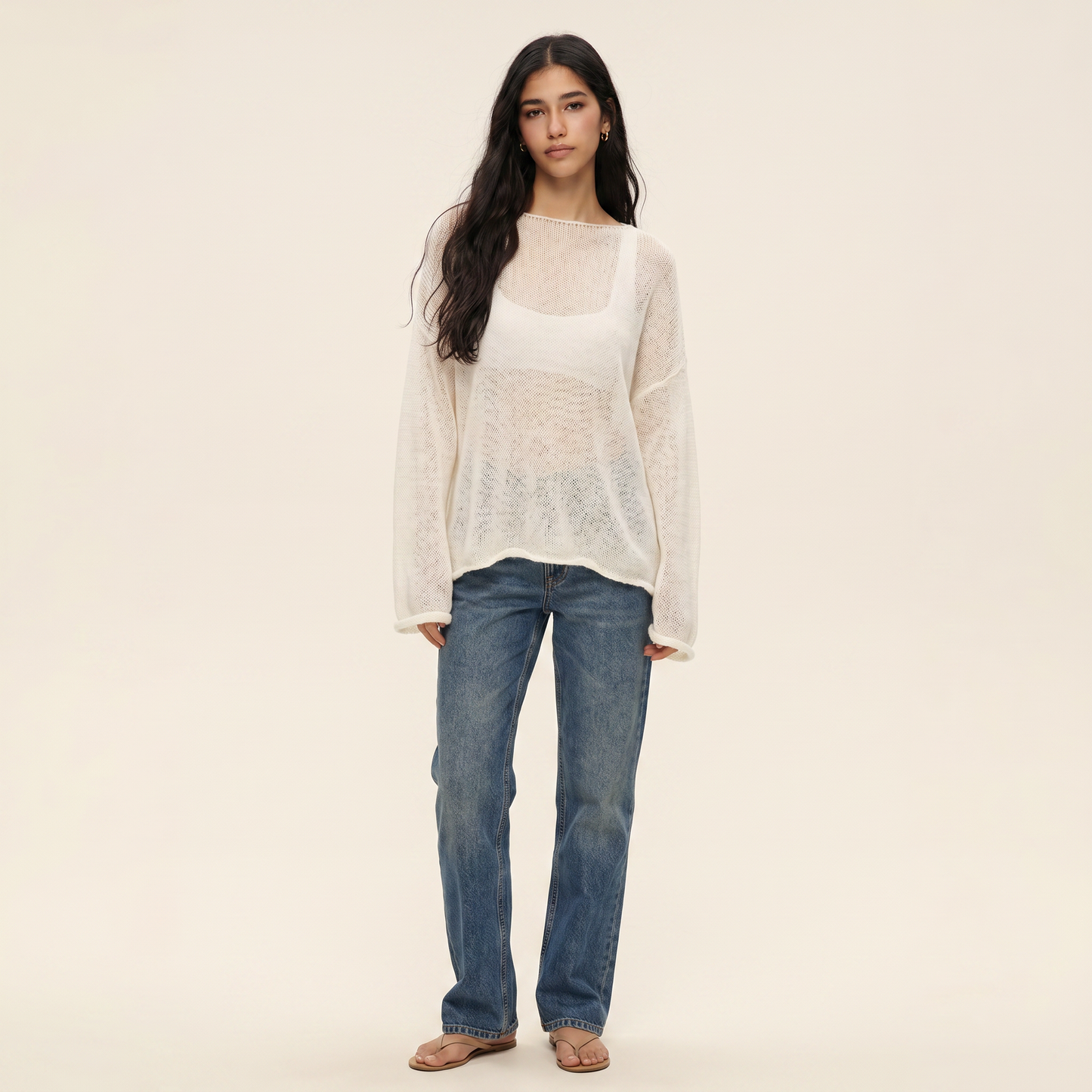 Élise Sheer Knit Pullover