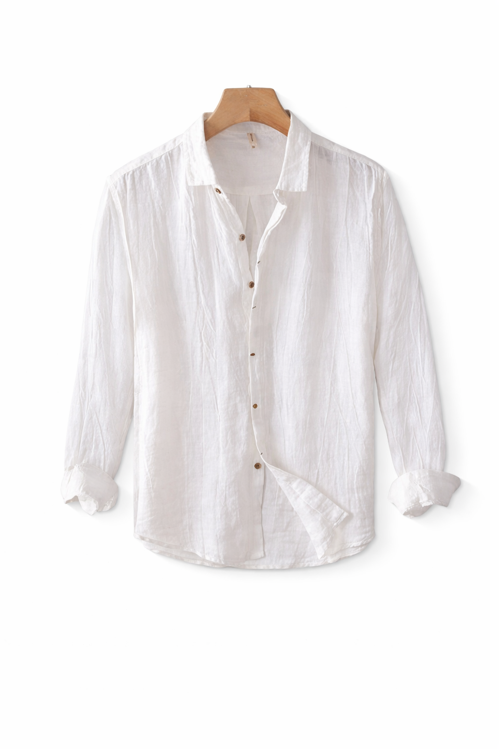 Men’s Linen Home Button Shirt