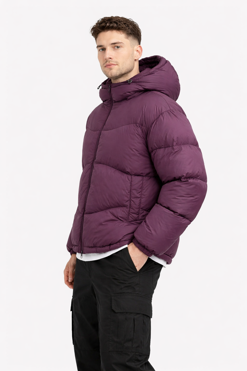 Men’s High Collar Puffer Jacket