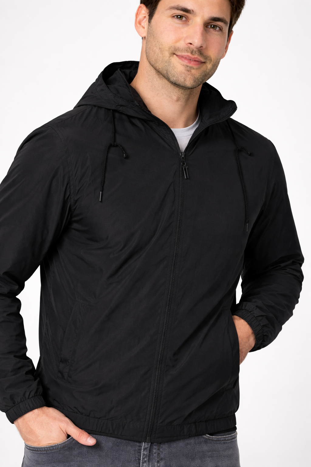 Men’s Zip Athletic Jacket for Training