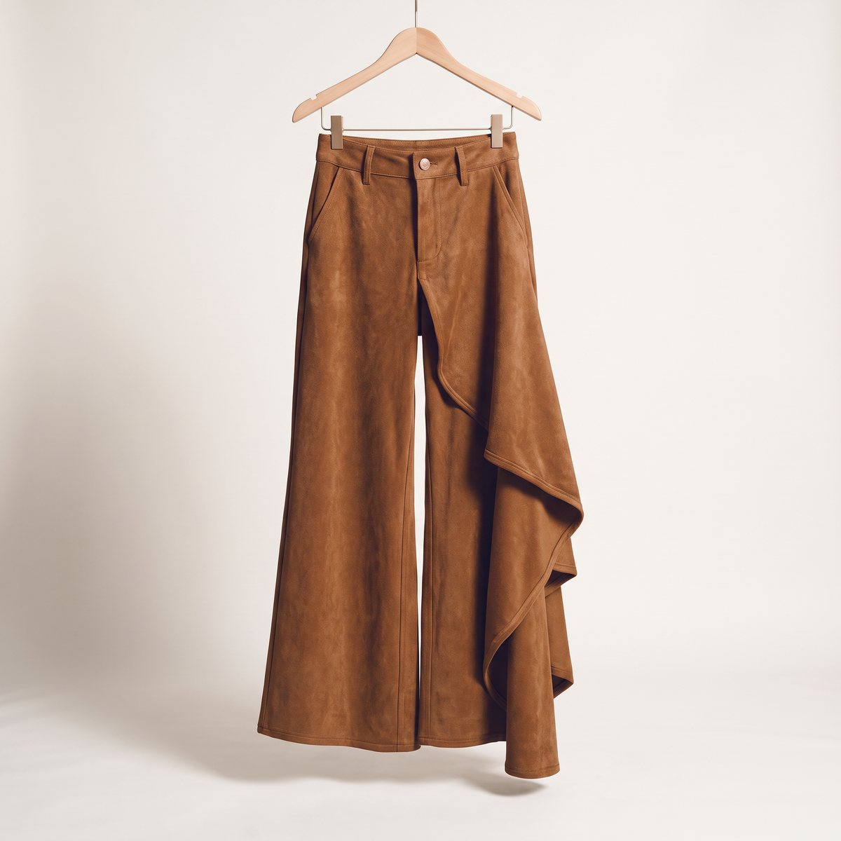 Ravessa wijde broek met gedrapeerd detail