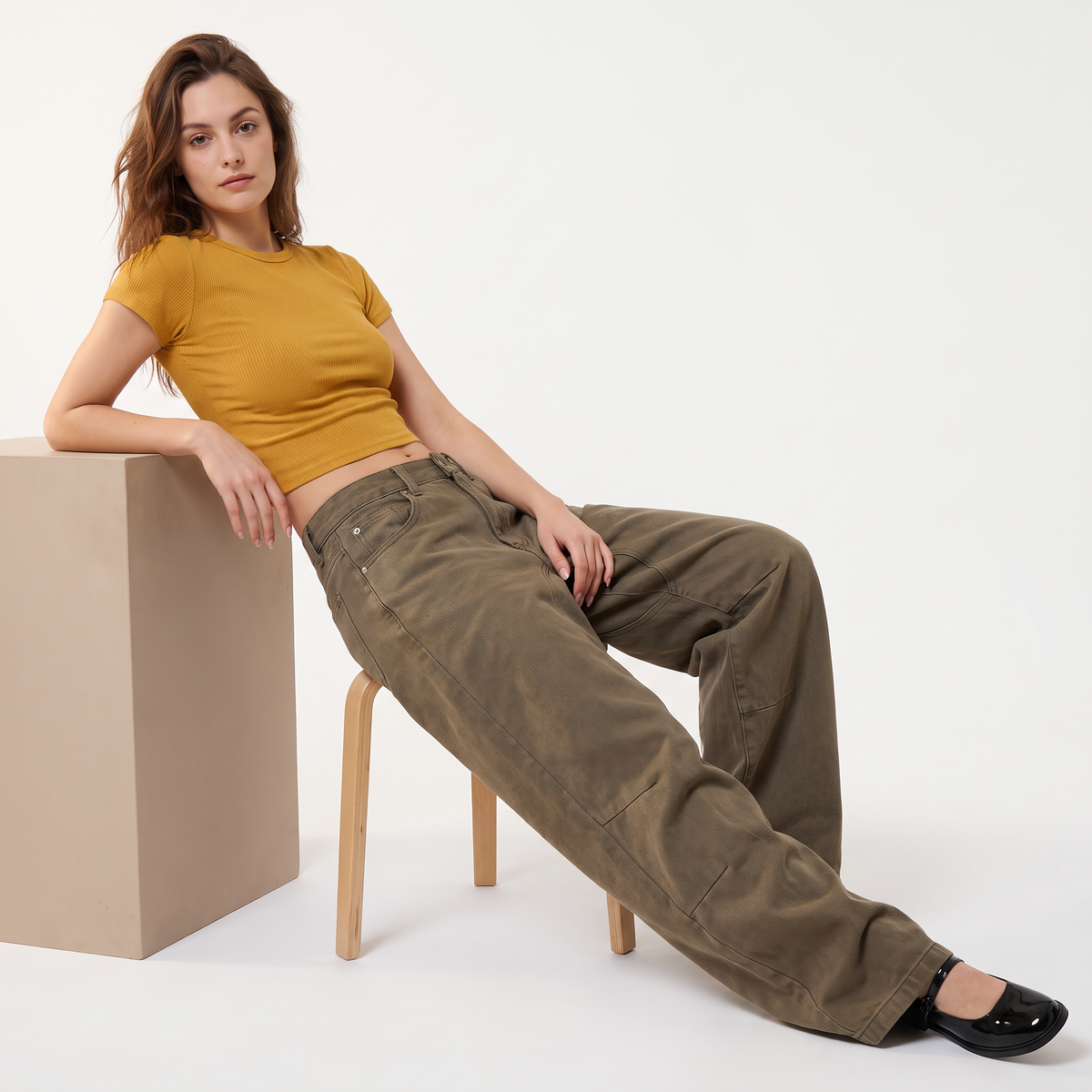Rivessa jeans met ballonpijpen
