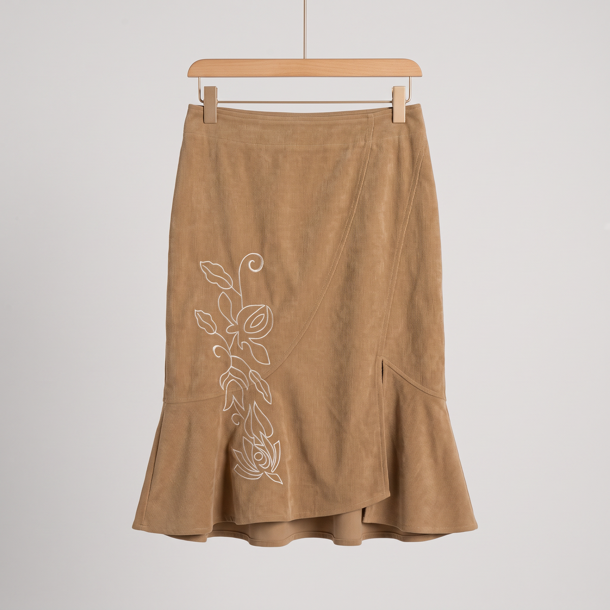 Rosalune Kaki Corduroy Zeemeerminrok