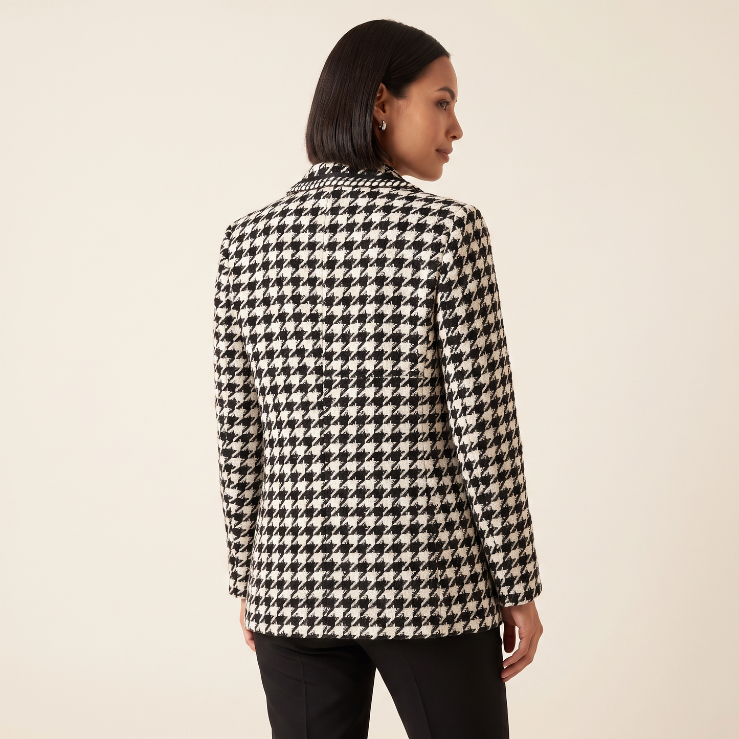 Vivienne Tweed Blazer met Pied-de-poule