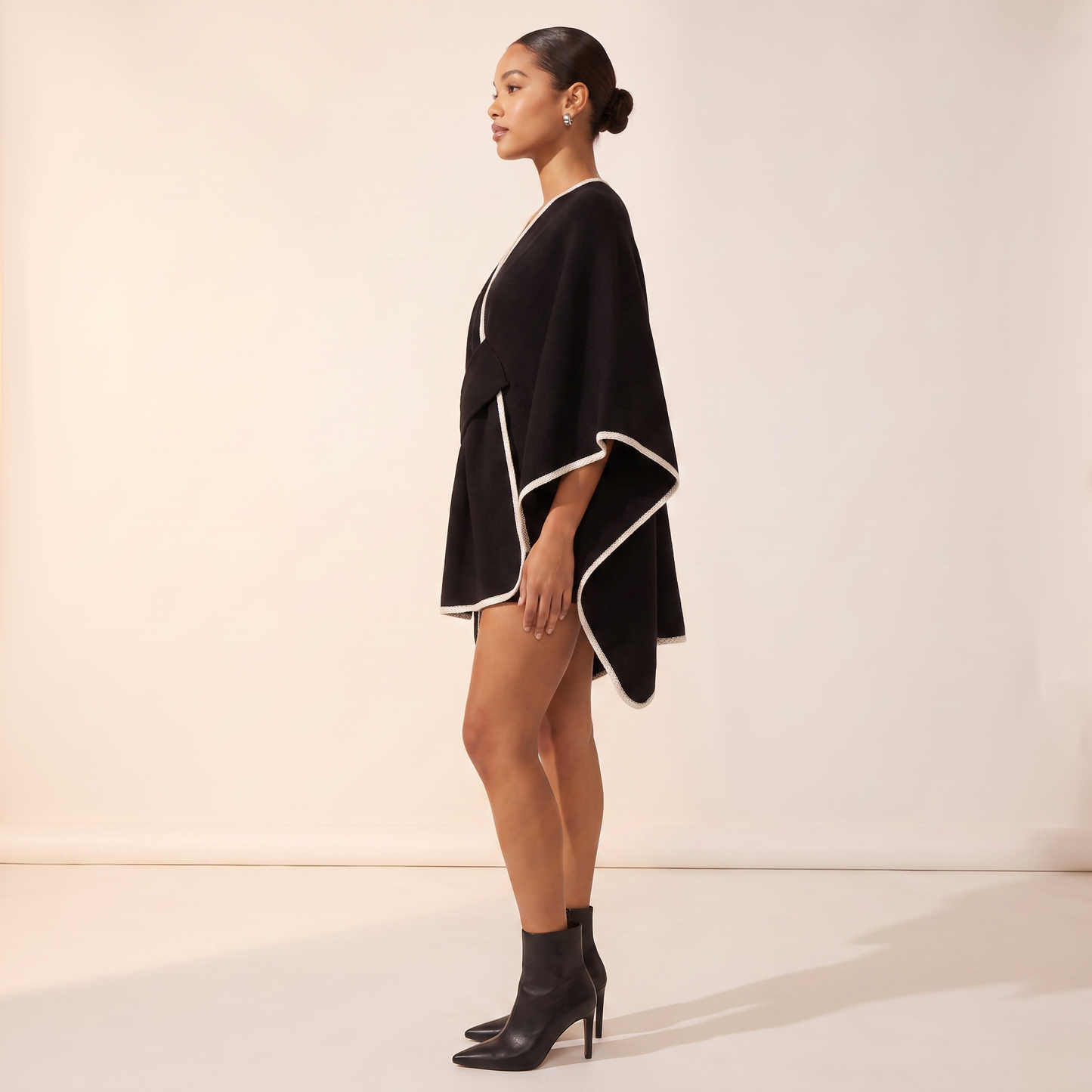 Maelle Cape-omslagdoek met Contrasterende Rand