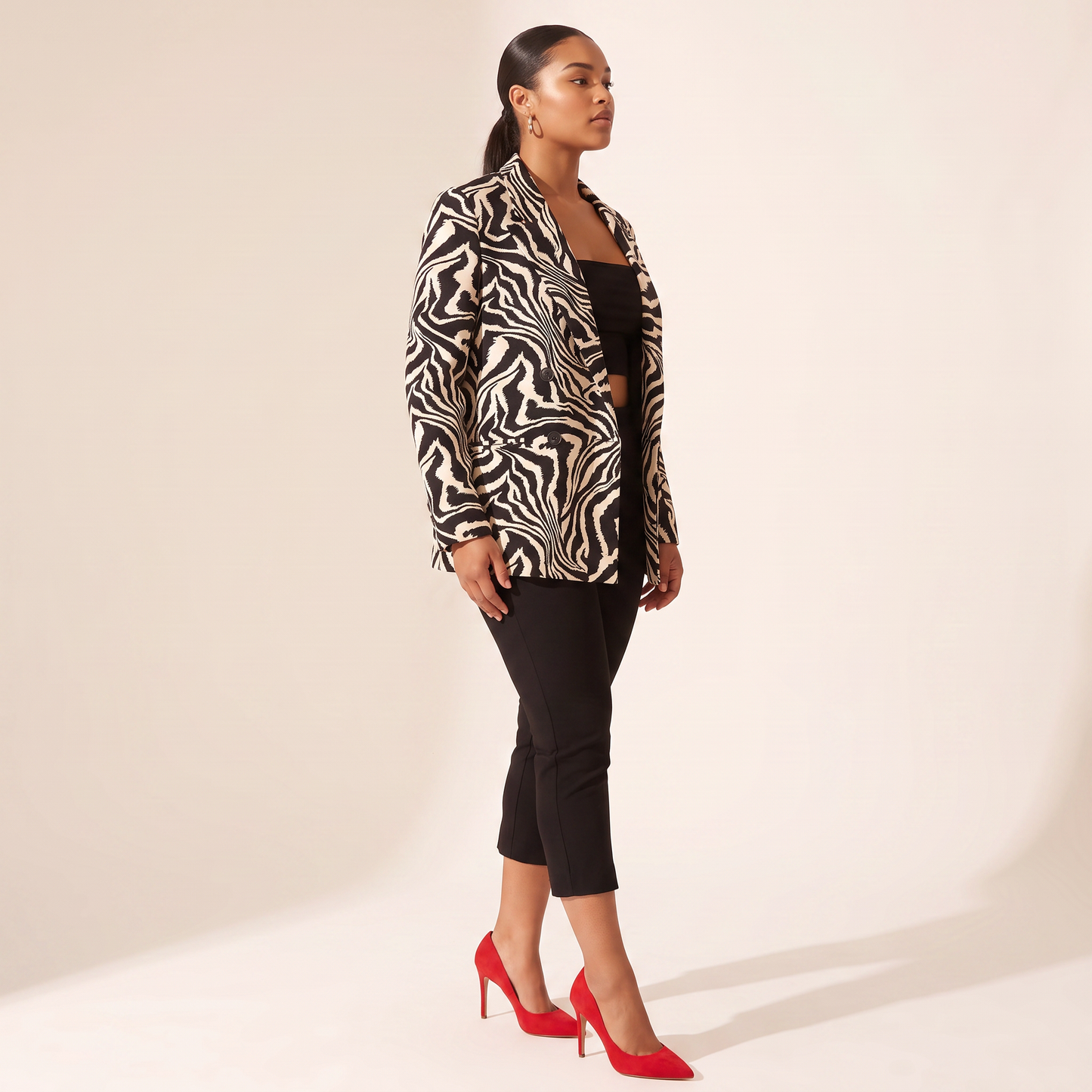 Ottilie Blazer met Zebraprint