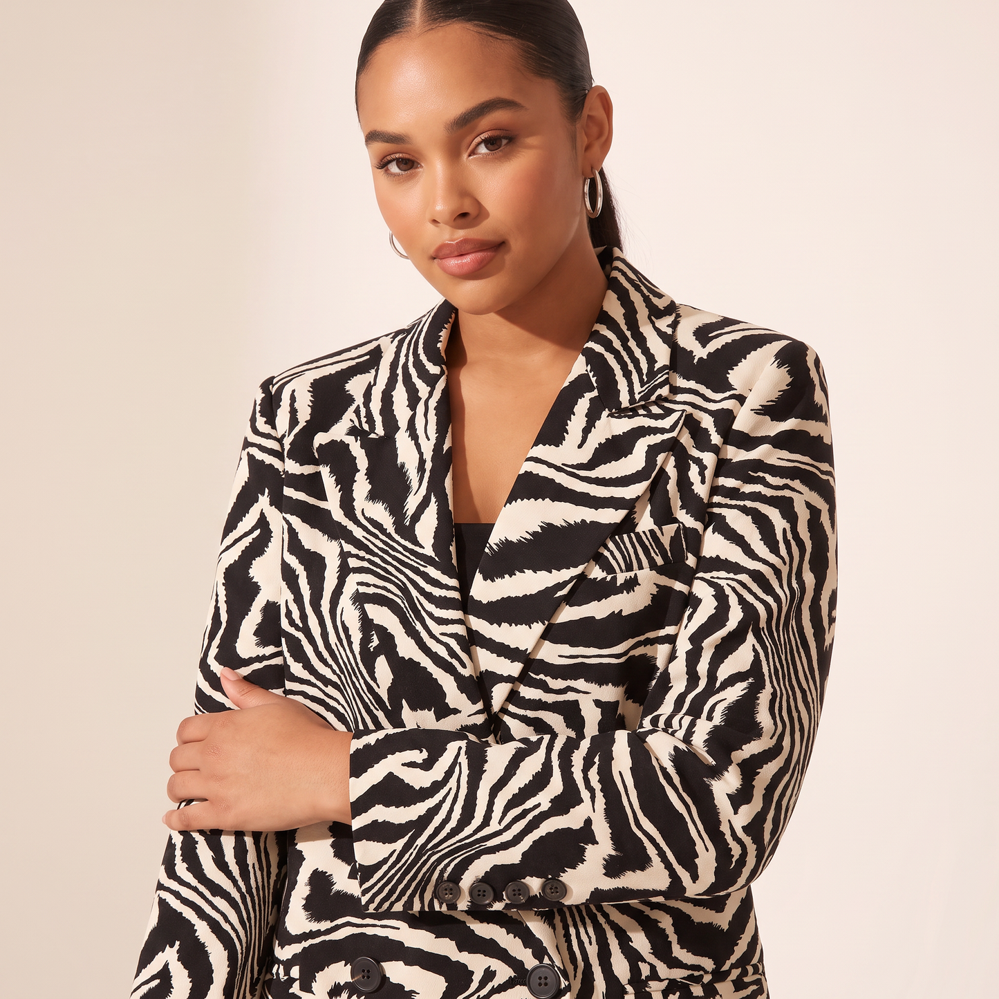 Ottilie Blazer met Zebraprint