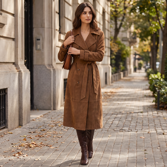 Marta Lange Trenchcoat met Tailleband
