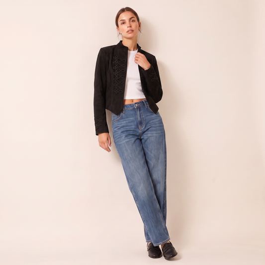 Cordelia Kort Jack met Militaire Biesdetails